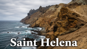 Saint Helena with writing